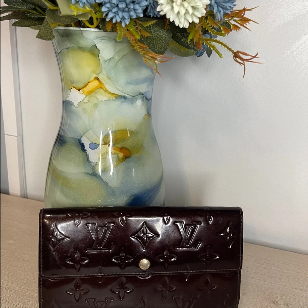Louis Vuitton Dark Brown Embossed Wallet